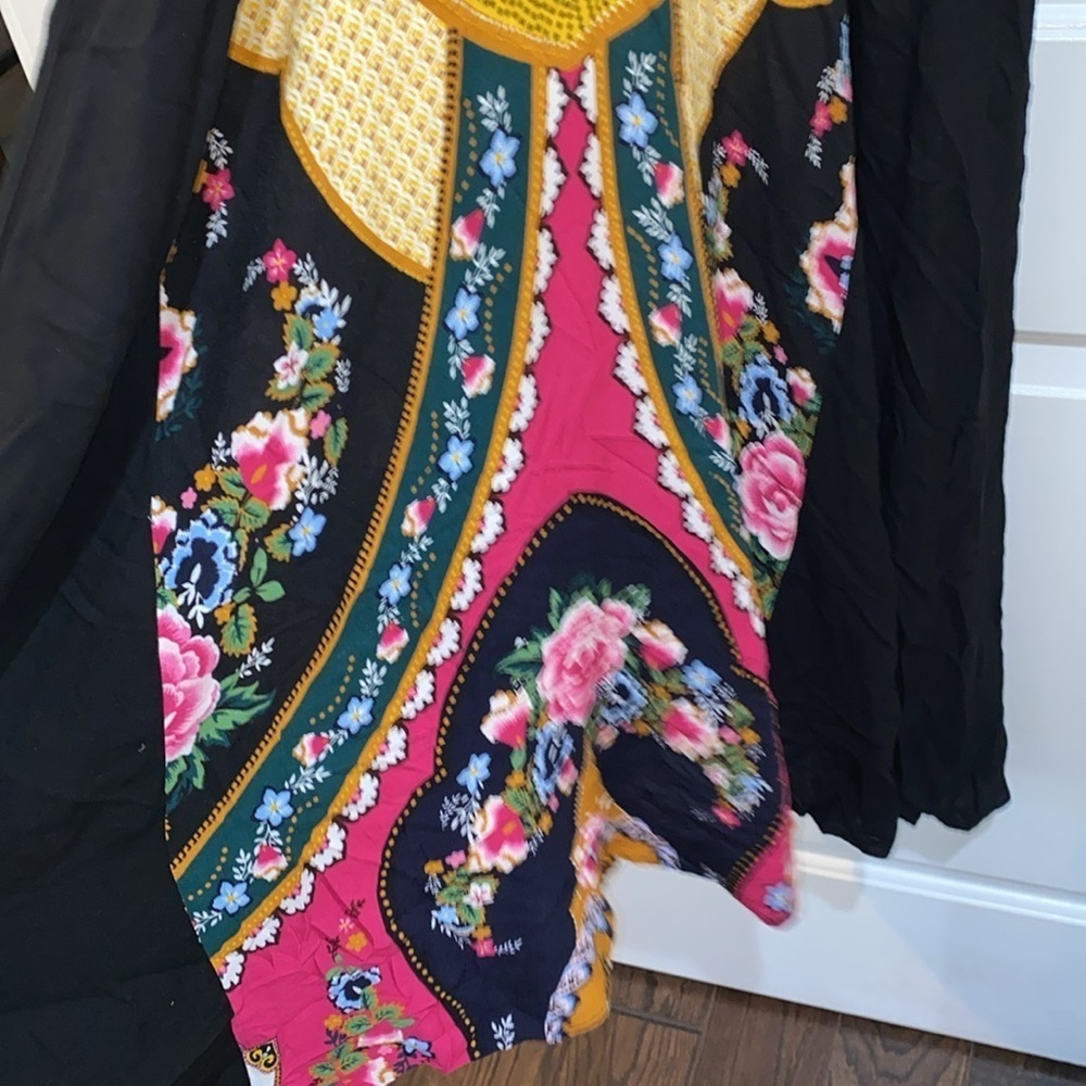 Farm Rio petite black floral maxi dress - Picture 12 of 13